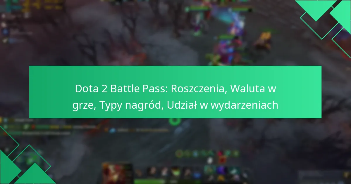 Dota 2 Battle Pass: Roszczenia, Waluta w grze, Typy nagród, Udział w wydarzeniach