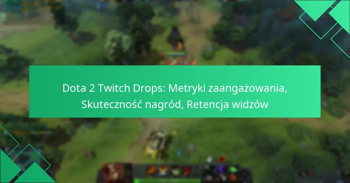 Dota 2 Twitch Drops: Metryki zaangażowania, Skuteczność nagród, Retencja widzów