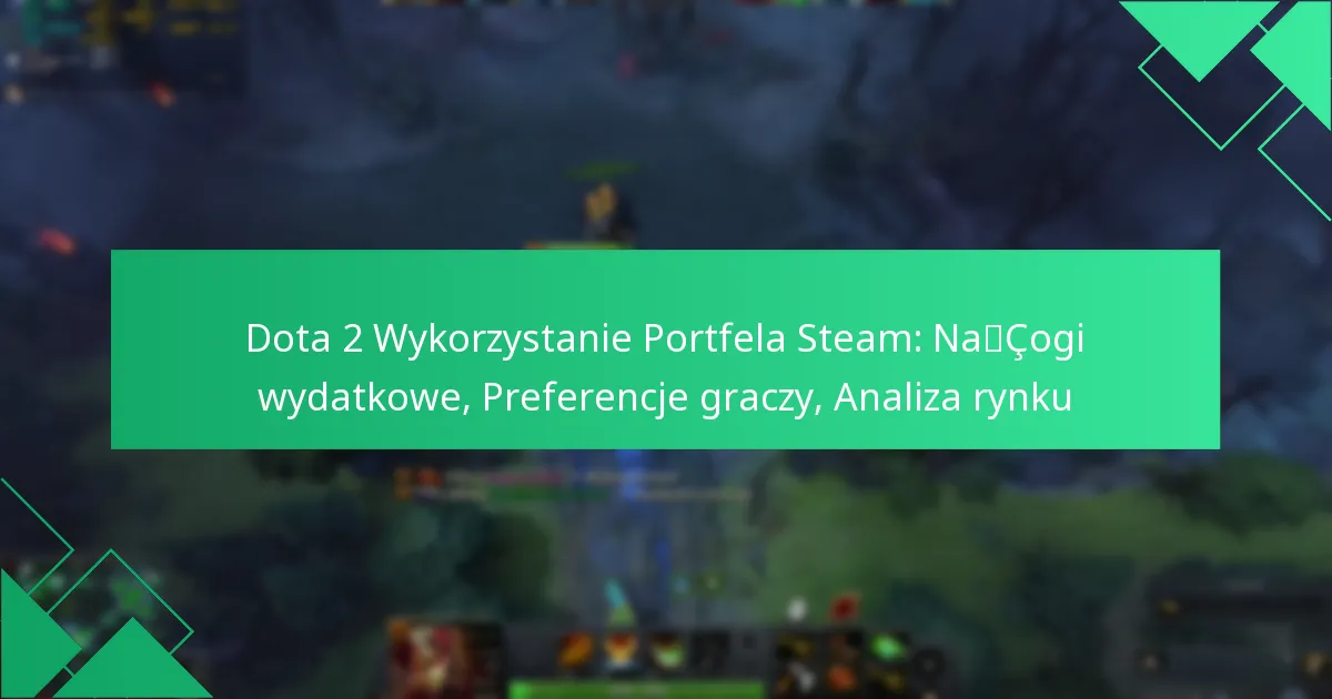 Dota 2 Wykorzystanie Portfela Steam: Nałogi wydatkowe, Preferencje graczy, Analiza rynku
